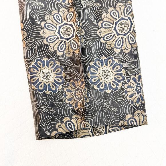 Dries Van Noten Brocade Patterned Silk Pants Geometric Print Size 38 - Picture 5 of 7